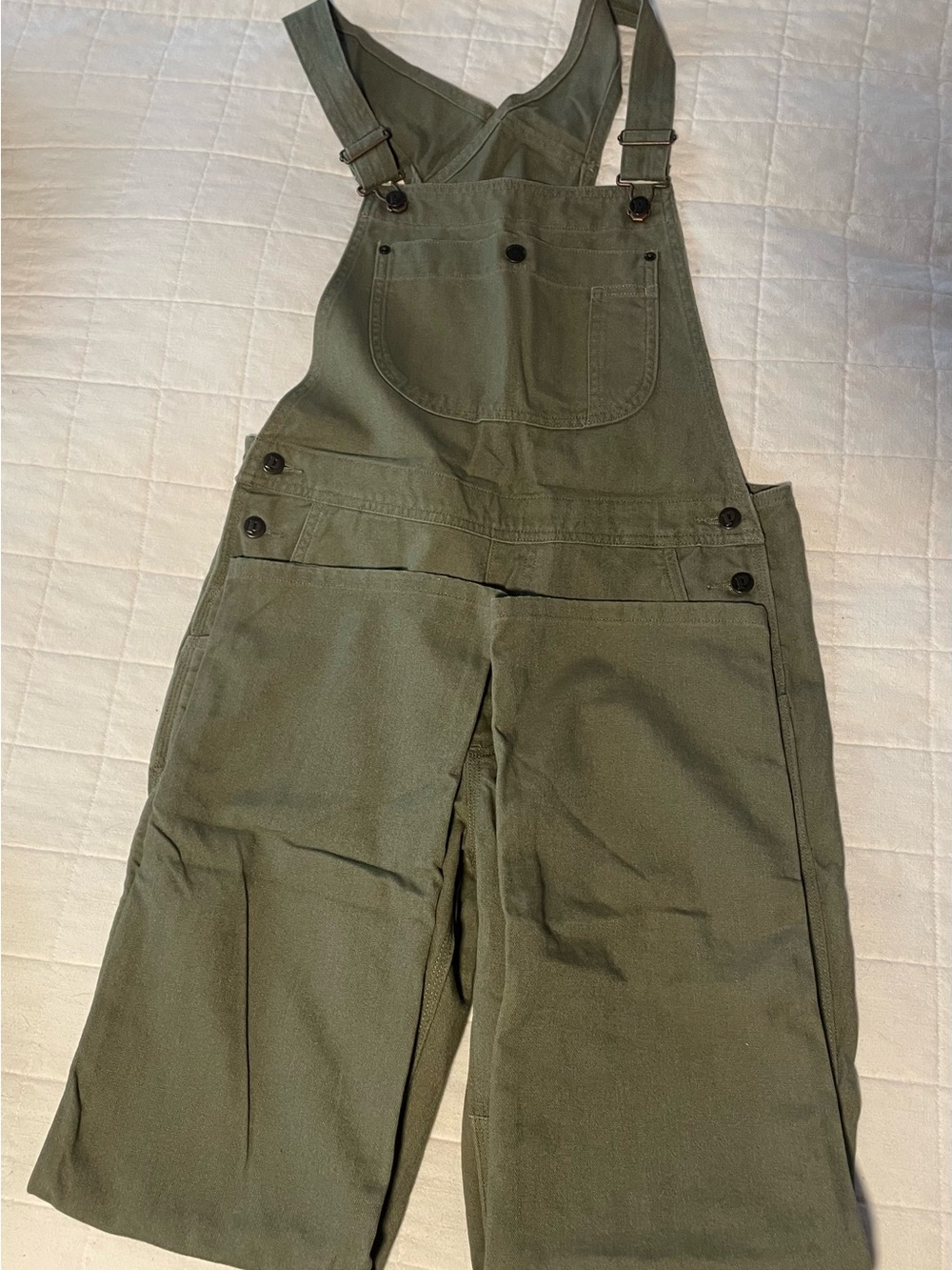 Patagonia Olive Green all season canvas overalls
